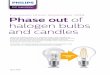 European Union September 2018 Phase out of …images.philips.com/is/content/PhilipsConsumer/PDF...ErP legislation April 2018 European Union September 2018 Phase out of halogen bulbs