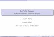 Let’s Go Sussex - linguistlaura.files.wordpress.com · Let’s Go Sussex Null Prepositions in Southeast English Laura R. Bailey University of Kent University of Sussex, 14 Feb 2018