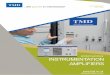 product summary INSTRUMENTATION AMPLIFIERS · of the amplifier and represents the most advanced control system that TMD has developed to date. NEW PTCM SERIES MODULAR INSTRUMENTATION