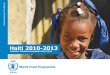 Haiti 2010-2013 - World Food Programme 2010-2013 Report_English.pdf · Fighting Hunger Worldwide Haiti 2010-2013 WORKING TOWARD SUSTAINABLE SOLUTIONS
