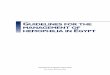 GUIDELINES FOR THE MANAGEMENT OF HEMOPHILIA IN .2016 Guidelines for the Management of Hemophilia