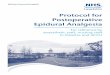 Protocol for Postoperative Epidural Analgesia · Protocol for Postoperative Epidural Analgesia | 7 ... Presence of motor block using Bromage score and nausea/vomiting should also