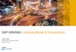 SAP S/4HANA Licensing Model & Conversions · Jochen Müller EMEA & MEE On Premise Pricing August 28, 2018 SAP S/4HANA Licensing Model & Conversions