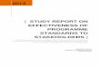 STUDY REPORT ON EFFECTIVENESS OF PROGRAMME … REPORT ON... · [ STUDY REPORT ON EFFECTIVENESS OF PROGRAMME STANDARDS TO STAKEHOLDERS ] [This document reports the results of the Impact