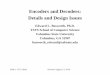 Encoders and Decoders: Details and Design .Encoders and Decoders: Details and Design Issues Edward