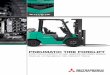 PNEUMATIC TIRE FORKLIFT - mcfa.com · Cool And Quiet: The forklift’s fan and radiator system is equipped with a horizontal cross flow cooling system to help keep the engine cool
