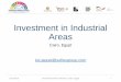 Investment in Industrial Areas - Jaquet... · Luc Jaquet, consultant and project manager specialized