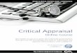 rl Ica ppralsa Online Course Get instant access to a series of … · The Critical Appraisal Online Course is a popular course for healthcare professionals worldwide. Critical appraisal