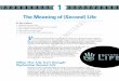 The Meaning of (Second) Life - .1 The Meaning of (Second) Life In This Chapter Defining Second Life
