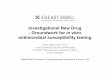Investigational New Drug -Groundwork for in .Investigational New Drug-Groundwork for in vitro antimicrobial