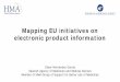 Mapping EU initiatives on electronic product information · Mapping EU initiatives on electronic product information César Hernández García . Spanish Agency of Medicines and Medical