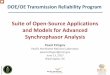 Suite of Open-Source Applications and Models for Advanced .... Etingov_GMLC072... · and Models for Advanced Synchrophasor Analysis ... (OBAT 1.0) Load model Data Tool ... Sample