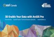 3D Enable Your Data with ArcGIS Pro - esri.ca Enable Your Data With... · 3D Enable Your Data with ArcGIS Pro ... Today’s Agenda This webinar is designed to help you understand:
