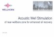 Acoustic Well Stimulation - enegrow.comenegrow.com/presentations/WellHorn presentation all info.pdf · § Acoustic Well Stimulation in combination with Chemical injection § Acoustic