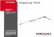RT3422 Tapping Tool - ridgid-prod.s3.amazonaws.com · Cutting into pipe containing liquids or gases under pressure is potentially hazardous. Correct proce-dures must be followed in