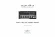 Apollo Twin USB Software Manual - media.uaudio.commedia.uaudio.com/support/downloads/Apollo_Software_Manual_USB_v85.pdf · Apollo Twin USB Software Manual Software Version 8.5 H I