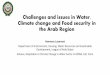 Challenges and issues in Water, Climate change and Food ... · Challenges and issues in Water, Climate change and Food security in the Arab Region ... drainage 8.1 desalinated 2.5