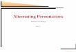 Alternating Permutations - MIT Mathematicsrstan/transparencies/altperm-ams.pdf · Simsun permutations (2) b1b2 bk has a double descent if for some 1 < i < n, bi 1 > bi >