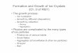 Formation and Growth of Ice Crystals (Ch. 9 of R&Y) · Formation and Growth of Ice Crystals (Ch. 9 of R&Y) • The growth process: – Ice nucleation ... Thus, a crystal growing at