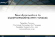 New Approaches to Supercomputing with Panasas - SSTC · New Approaches to Supercomputing with Panasas ... Compute /home Cluster Computing is ... Performance for batch run-time I/O,