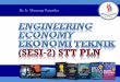 Dr. Ir. Manerep Pasaribu - emperism.com fileENGINEERING ECONOMY Ekonomi Teknik (Sesi-2) ! Dr. Ir. Manerep Pasaribu Contoh: Dalam pembangunan jalan tol yang baru, kontraktor mempunyai