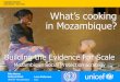 TRANSFER PROJECT Addis Abeba 7 April 2016 What’s … · What’s cooking in Mozambique? Rita Neves Andrea Rossi UNICEF Mozambique TRANSFER PROJECT Addis Abeba 7 April 2016 Building
