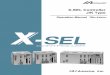 X-SEL Controller J/K Type - Intelligent Actuator · X-SEL Controller J/K Type. CAUTION Operator Alert on Low Battery Voltage