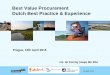 Best Value Procurement Dutch Best Practice & Experience .Best Value Procurement Dutch Best Practice