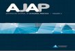 AUSTRALIAN JOURNAL OF ACTUARIAL PRACTICE VOLUME 2 · The Australian Journal of Actuarial Practice ( AJAP) The AJAP is the journal of the Actuaries Institute and is aimed at leading