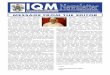 IQM newsletter july_dec_2013.pdf · ANNUAL SUBSCRIPTION FOR 2014 Please be informed that the Annual Subscription (Membership Fee) for 2014 is due for payment. Kindly ensure that your