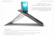 attachable laptop stand - • attaches to the laptop: ergonomics directly integrated with your laptop