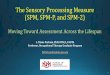 The Sensory Processing Measure (SPM, SPM-P, and SPM-2) · 8 Designed to Support Best Practice •Provides data for considering whether sensory or praxis difficulties affect a person’s