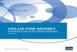 VALUE FOR MONEY - adb.org · value for money (VFM) of the Asian Development Bank (ADB) and on how borrowers (including grant recipients) may apply it throughout the procurement cycle