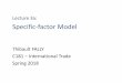 Lecture 3a: Specific-factor Model - are.berkeley.edufally/Courses/Econ181Lecture3a.pdf · Lecture 3a: Specific-factor Model Thibault FALLY C181 –International Trade Spring 2018