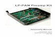 LP-PAN Preamp Kit - Telepost Inc · When the K3 preamp is OFF, the overall NF is approximately equal to the NF of LP-PAN plus the losses in the K3/P3. The LP-PAN preamp attempts to