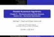 Parallel Numerical Algorithms - solomonik.cs.illinois.edusolomonik.cs.illinois.edu/teaching/cs554_fall2017/slides/slides_15.pdf · Alternating Least Squares Coordinate Descent Gradient
