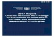 2017 Report Ontario Pension Plan Filings of Statement of ... · 2017 REPORT . ONTARIO PENSION PLAN FILINGS OF STATEMENT OF INVESTMENT POLICIES AND PROCEDURES INFORMATION SUMMARIES