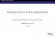 Renewal theory and its applications - win.tue.nlresing/isp/ISP4.pdfRenewal theory and its applications Deﬁnition of a Renewal process Poisson process Deﬁnition The counting process