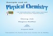 Sample out of: Physical Chemistry - job-stiftung.de · Preface The lecture gives an overview about important branches of physical chemistry. It is addressed to undergraduate students
