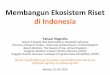 Membangun Ekosistem Riset di Indonesia Forum 31 Juli 2019... · Membangun Ekosistem Riset di Indonesia Yanuar Nugroho Deputi II Kepala Staf Kepresidenan Republik Indonesia Honorary