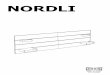 NORDLI - ikea.com · 2 ENGLISH As wall materials vary, screws for fixing to wall are not included. For advice on suitable screw systems, contact your local specialised dealer