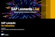 SAP Leonardo for Industries - assets.dm.ux.sap.comassets.dm.ux.sap.com/de-leonardolive/pdfs/51455_sap_br4_2.pdf · PUBLIC Georg Kube Global Vice President, Industrial Machinery &