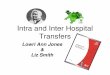 Intra and Inter Hospital Transfers - NHS Wales & Inter Hospital Transfers LJ.pdf · Presentation Content • Transfer of Level 0 – Level 1 patients • Personnel and Skills needed