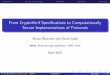 From CryptoVerif Specifications to Computationally Secure ... fileIntroductionSpeci cation languageTranslationApplicationConclusion From CryptoVerif Speci cations to Computationally