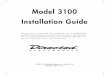 Model 3100 Installation Guide - directeddealers.com 2011-12 print.pdf · Model 3100 Installation Guide This product is intended for installation by a professional installer only!