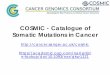 COSMIC - Catalogue of Somatic Mutations in Cancer · Scenario #3 . Educating for best practices in clinical cancer genomics . COSMIC 
