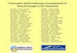 Community and Biodiversity Consequences of Drought · Scott Woolbright - molecular genetics Tong-Ming Yin – quantitative genetics. Key Issues 1. Climate change alters community