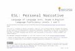 ESL Grade 6 Personal Narrative - Model Curriculum Unit  · Web viewUse the Seven-Step Vocabulary Teaching method or another vocabulary teaching strategy, such as word walls, images
