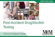 Post-Accident Drug/Alcohol Testing - labor.mo.gov · drug from an employee shall give rise to a rebuttable presumption, which may be rebutted by a preponderance of evidence, that