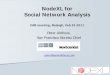 NodeXL for Social Network Analysis - peteraldhous.com · Getting started. Download the template from . NodeXL. site, then open: When you open the template, you see a ribbon with NodeXL